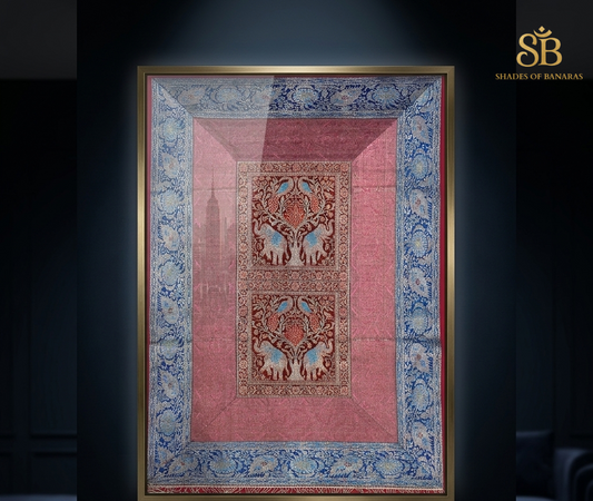 The Maharaja’s Atelier: Pure Silk Handloom Luxe Tapestry by Shades Of Banaras - banarasi - banarasi saree shop - banarasi saree manufacturers - banarasi saree wholesale - banaraasi sarees - banarasi sari - banarasi saris - silk saree - silk sari - wedding saree - wedding sari - designer sari - wedding collection - gifting