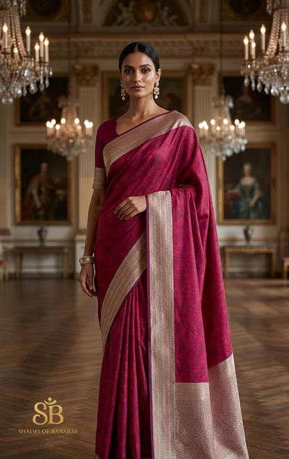 Rosea Grazia Tanchui Couture Pure Silk Banarasi Saree