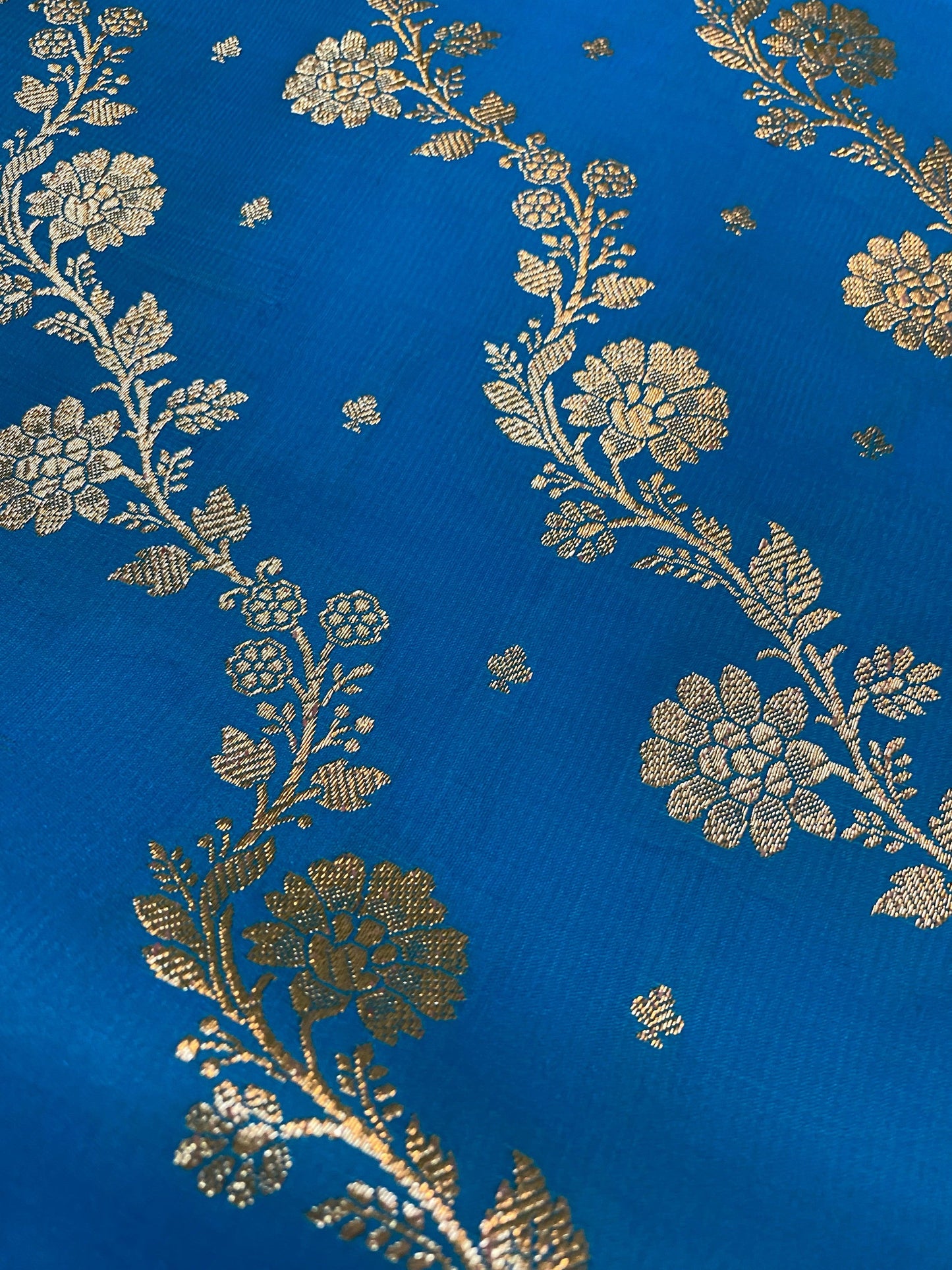 Captivating Blue Banarasi Handloom Silk Saree: A Wedding Masterpiece by Shades Of Benares - banarasi - banarasi saree shop