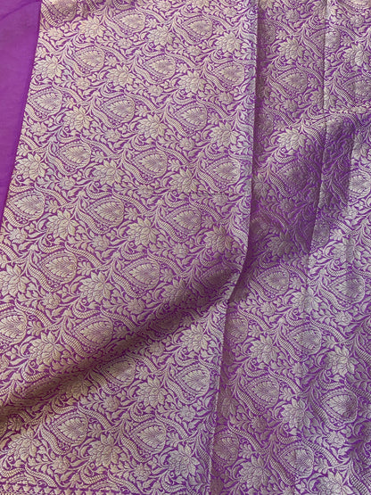 Luxurious Handloom Banarasi Cotton Silk Sari by Shades Of Benares - banarasi - banarasi saree shop