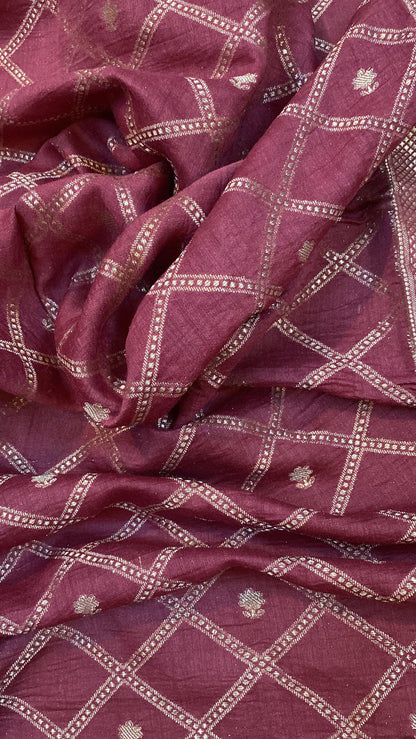 Opulent Grace: Pink Pure Moonga Silk Handloom Banarasi Saree by Shades Of Benares - banarasi - banarasi saree shop