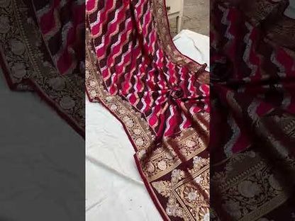 Handwoven Rangkaat Pure Banarasi Katan Silk Sari