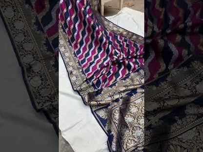 Handwoven Rangkaat Pure Banarasi Silk Sari