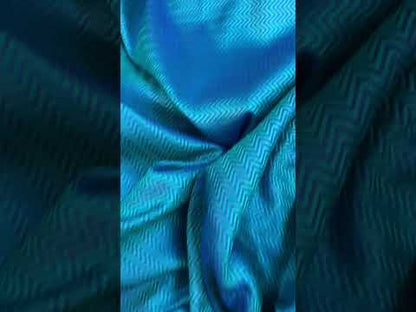 Handwoven Blue Pure Banarasi Silk Sari