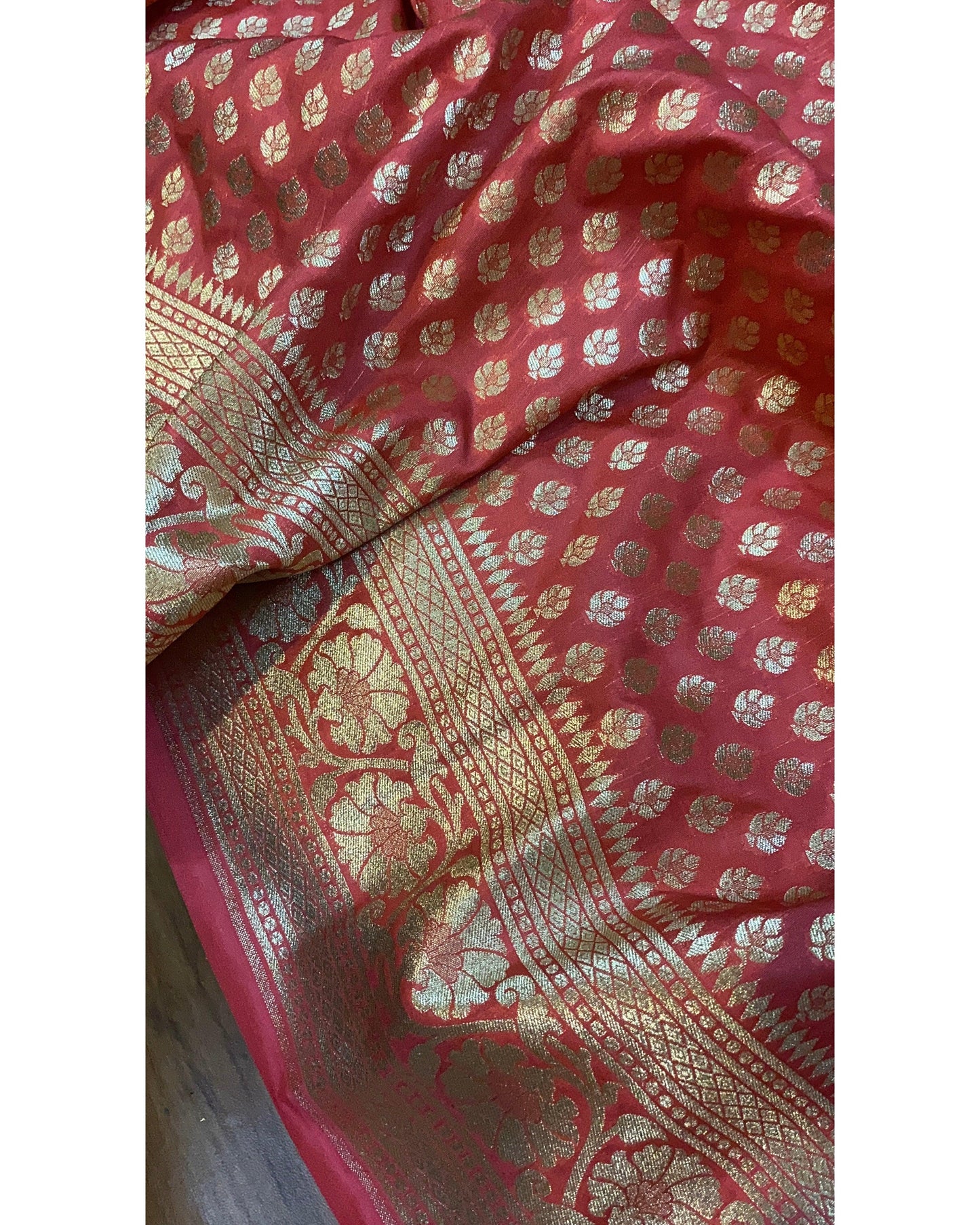 Radiant Pink Handloom Katan Uppada Silk Saree by Shades Of Benares - banarasi - banarasi saree shop