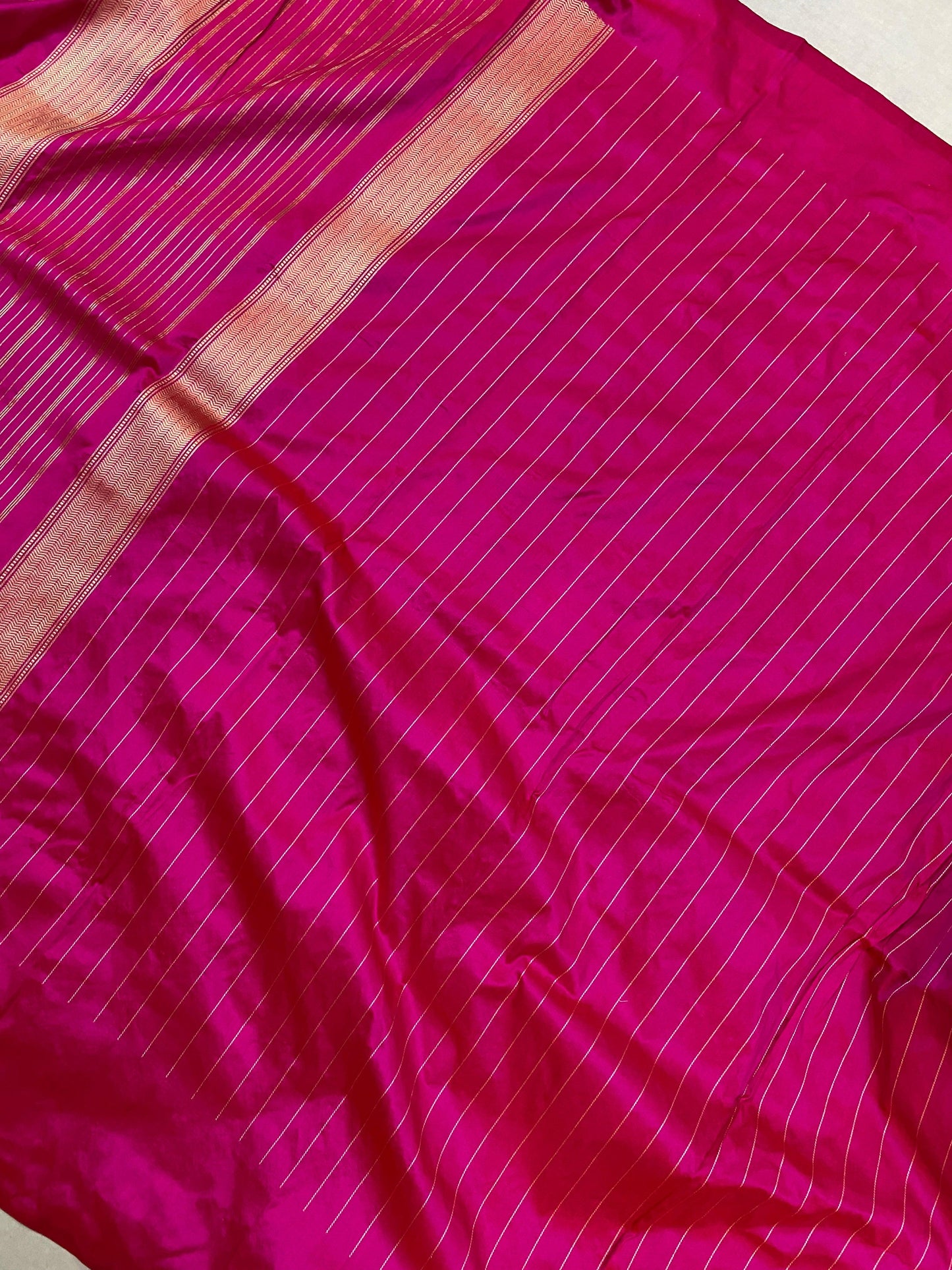 Pink Pure Banarasi Katan Silk Handloom Saree by Shades Of Benares - banarasi - banarasi saree shop