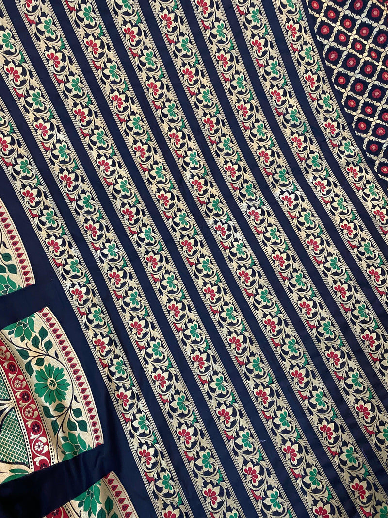 Banarasi Katan Silk Handloom LehengaVKJ05B11 - Shades Of Benares