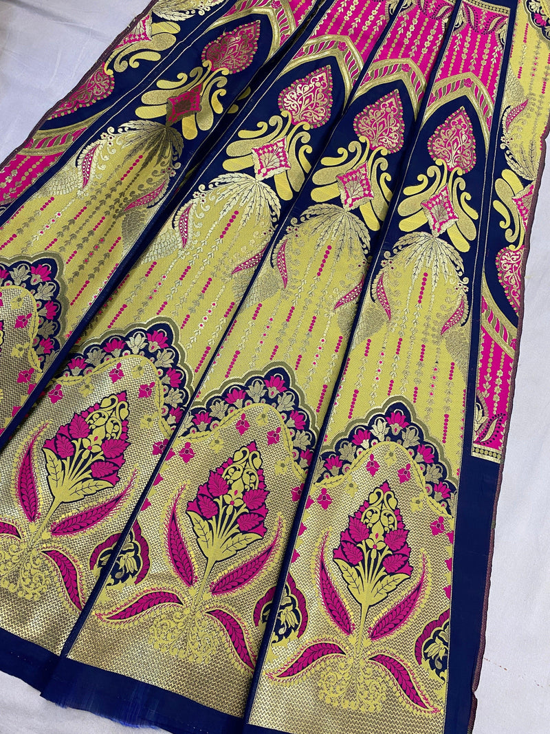Banarasi Katan Silk Handloom LehengaVKJ05B12 - Shades Of Benares