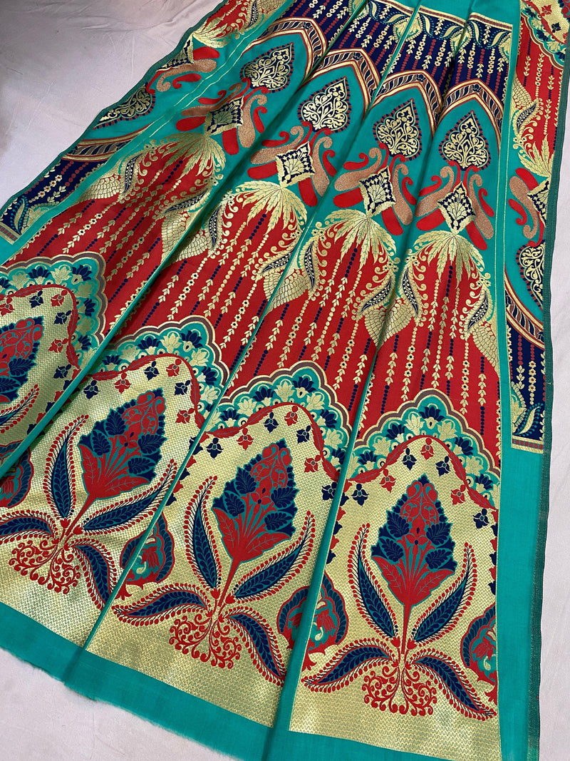 Banarasi Katan Silk Handloom LehengaVKJ05B13 - Shades Of Benares