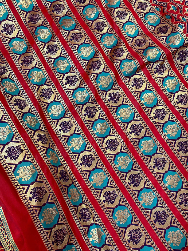 Banarasi Katan Silk Handloom LehengaVKJ05B2 - Shades Of Benares