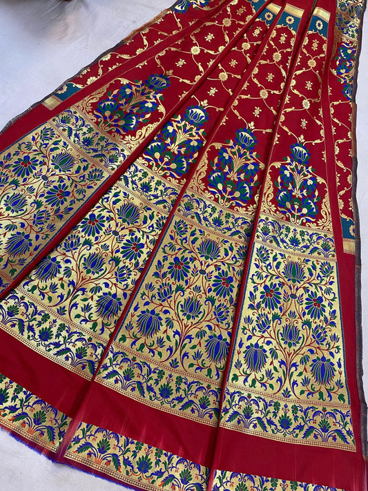 Banarasi Katan Silk Handloom LehengaVKJ05B4 by Shades Of Benares - banarasi - banarasi saree shop