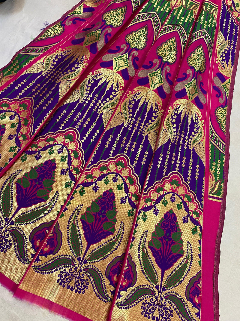 Banarasi Katan Silk Handloom LehengaVKJ05B7 - Shades Of Benares