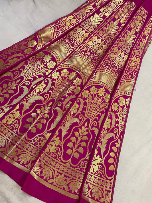 Banarasi Katan Silk Handloom LehengaVKJ05C1 by Shades Of Benares - banarasi - banarasi saree shop