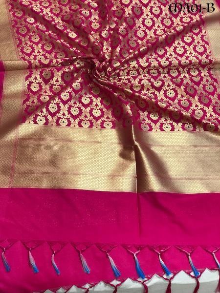 Banarasi Silk Handloom Dupatta (MAB07) - Shades Of Benares