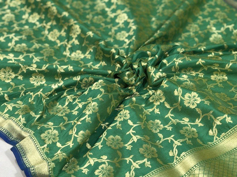 Banarasi Silk Handloom Dupattas (L01) by Shades Of Benares - banarasi - banarasi saree shop