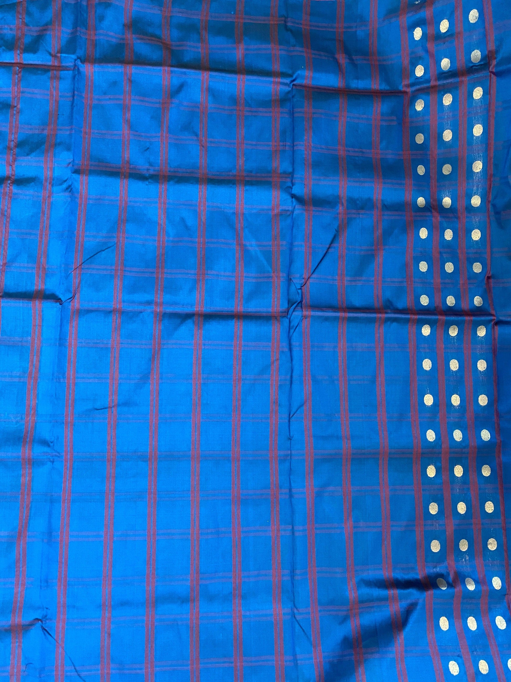 Blue Pure Banarasi Katan Silk Handloom SareeAJ01AO by Shades Of Benares - banarasi - banarasi saree shop