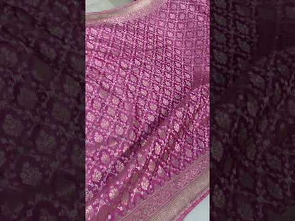 Pure Banarasi Katan Silk Handloom Saree With Blouse Piece MSKP