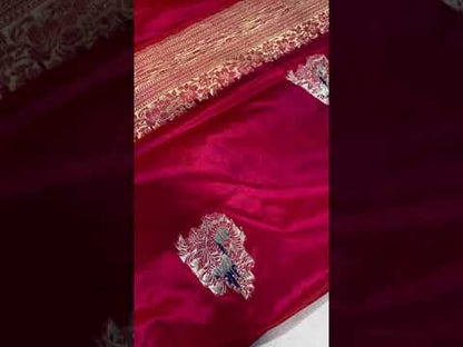 Pure Banarasi Katan silk handloom saree, Kadhwa Buti (APKi)