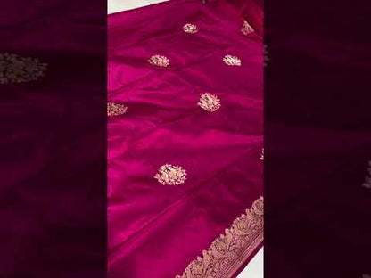 Pure Banarasi Katan silk handloom saree, Kadhwa Figures (APPK)