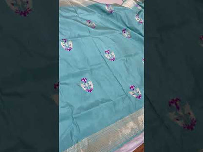 Pure Banarasi Katan Silk Handloom Saree With Blouse Piece (APKL)