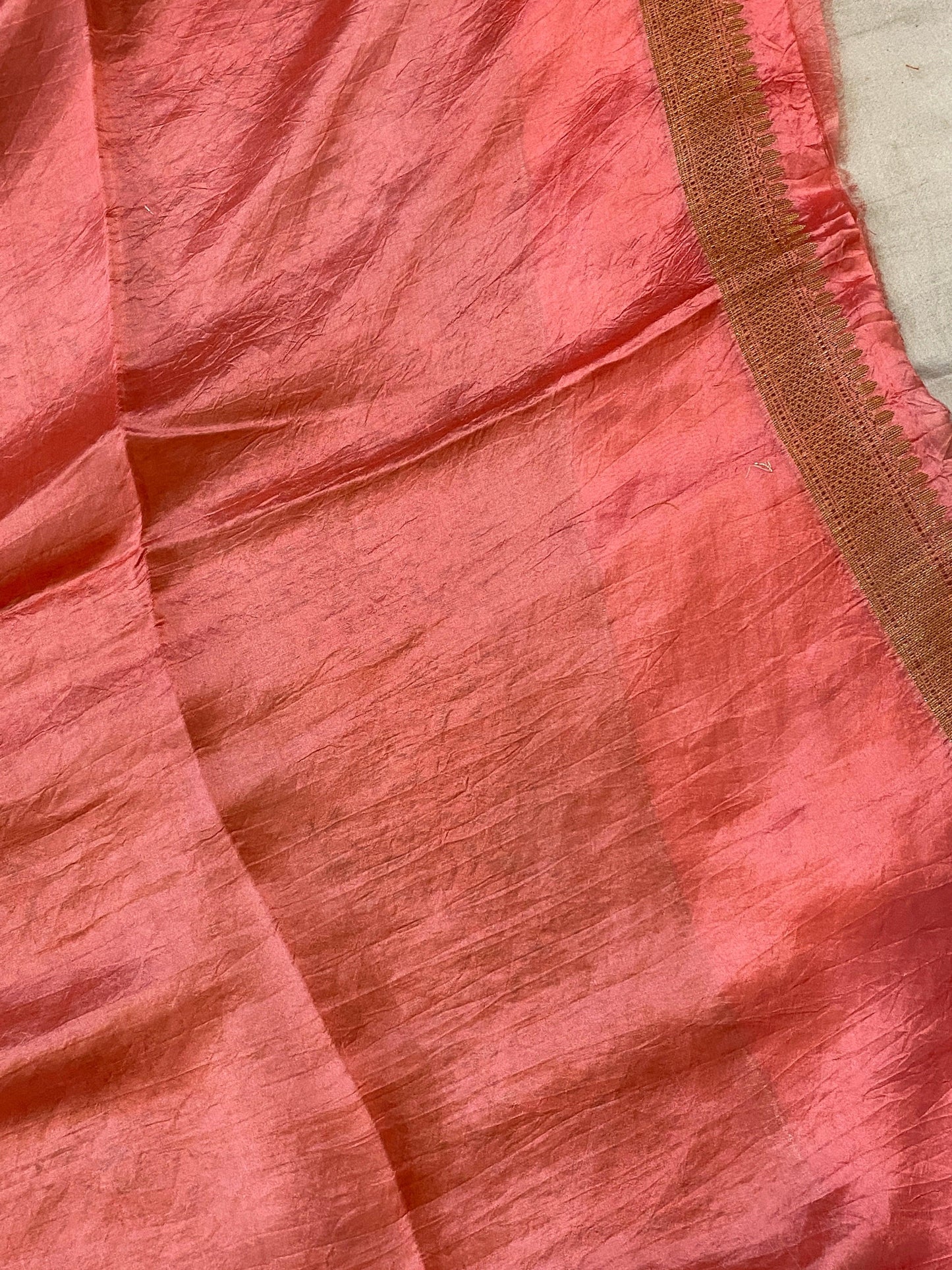 Matt Pink Pure Banarasi Katan Silk Handloom Saree by Shades Of Benares - banarasi - banarasi saree shop