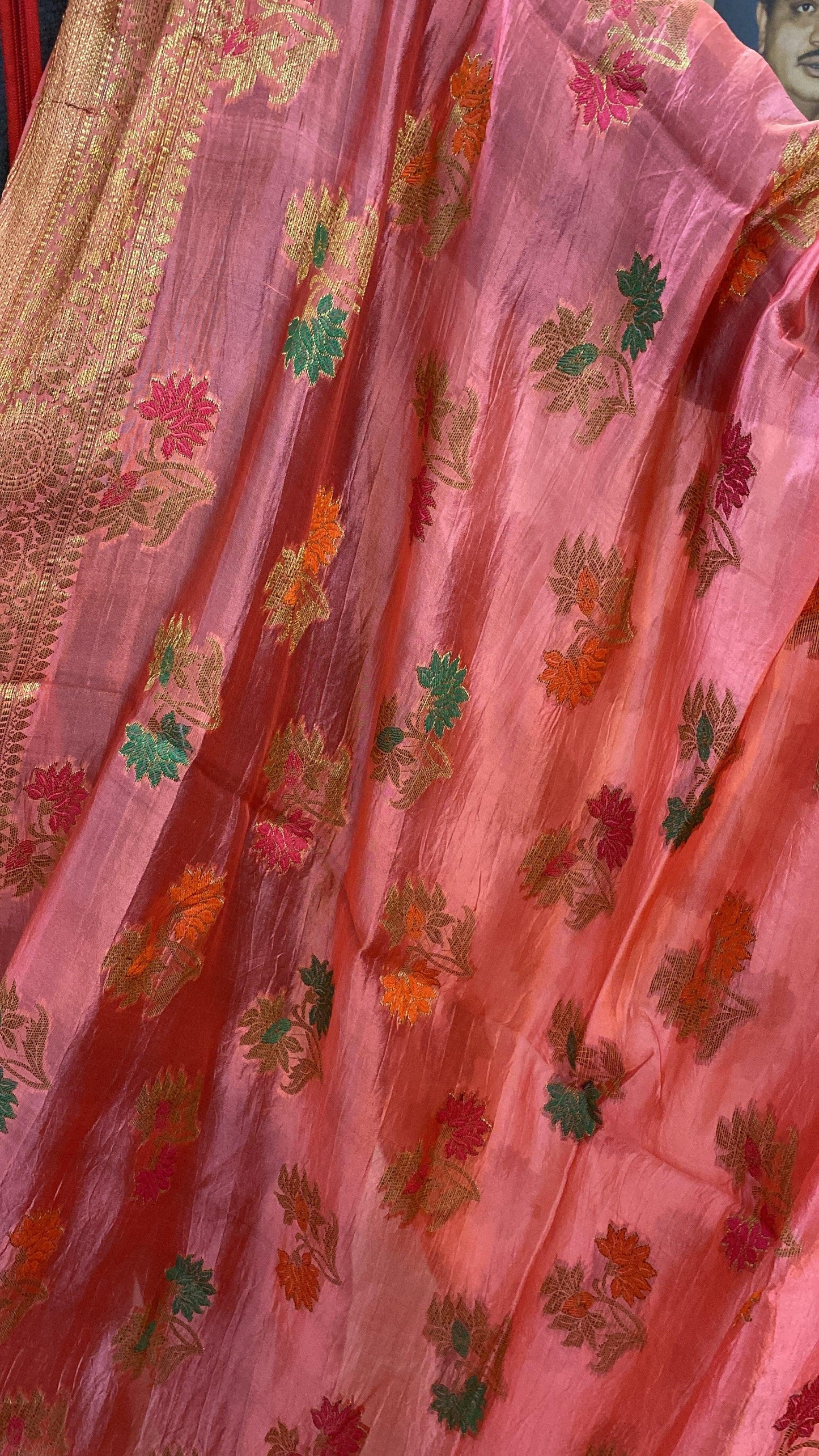 Matt Pink Pure Banarasi Katan Silk Handloom Saree by Shades Of Benares - banarasi - banarasi saree shop