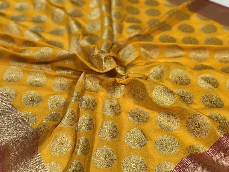 New Banarasi Silk Handloom Dupatta (K09) by Shades Of Benares - banarasi - banarasi saree shop