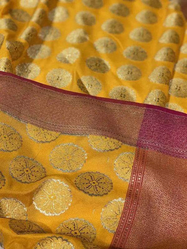 New Banarasi Silk Handloom Dupatta (K09) by Shades Of Benares - banarasi - banarasi saree shop