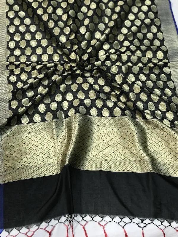 New Banarasi Silk Handloom Dupatta (K10) by Shades Of Benares - banarasi - banarasi saree shop