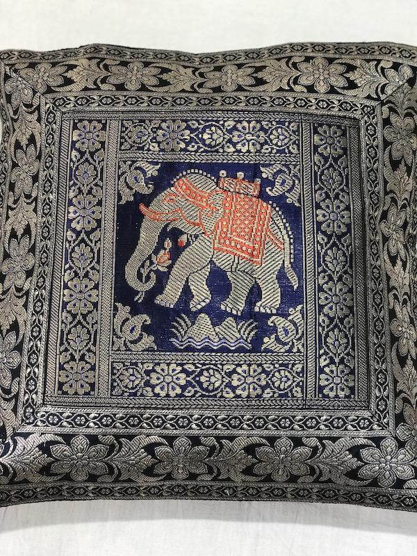 Pure Banarasi Broacde Handloom Cushion Covers (F11) - Shades Of Benares