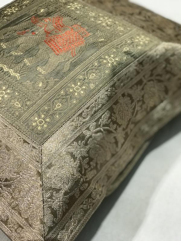 Pure Banarasi Broacde Handloom Cushion Covers (F18) - Shades Of Benares
