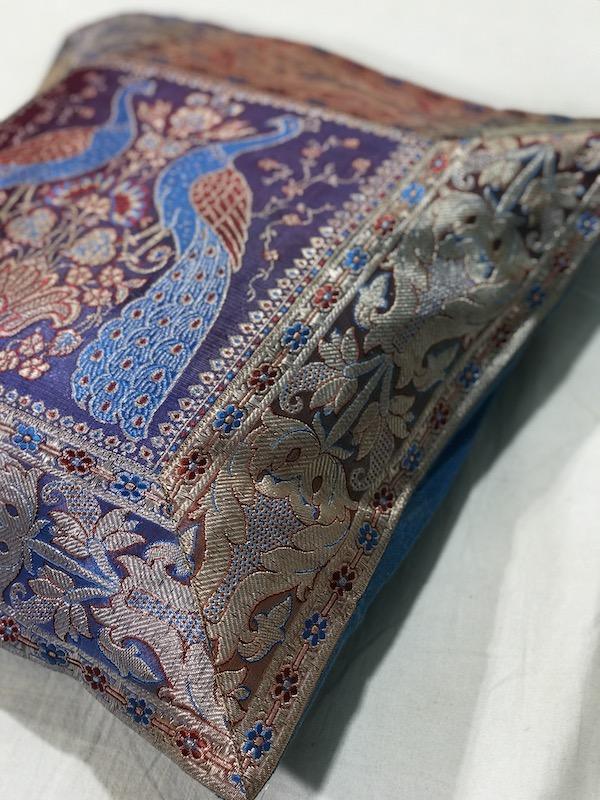 Pure Banarasi Broacde Handloom Cushion Covers (F26) - Shades Of Benares