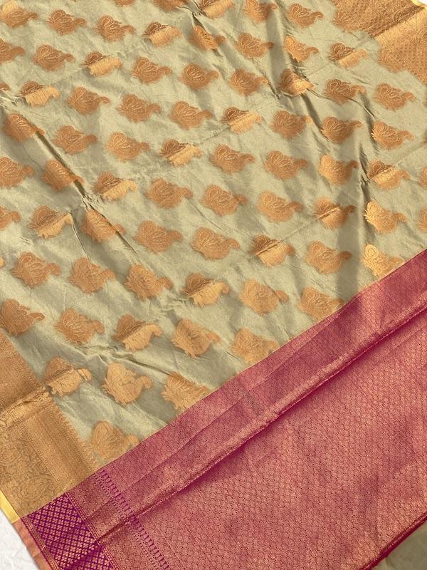 Pure Banarasi Cotton Patola Handloom Saree With Blouse Piece (jj22) by Shades Of Benares - banarasi - banarasi saree shop