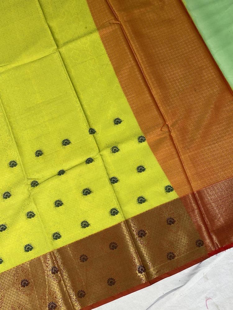 Pure Banarasi Cotton Patola Handloom Tanchui Saree With Blouse Piece (AA00) by Shades Of Benares - banarasi - banarasi saree shop