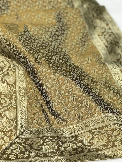 Pure Banarasi Dupion Handloom Table Runner (G08) by Shades Of Benares - banarasi - banarasi saree shop