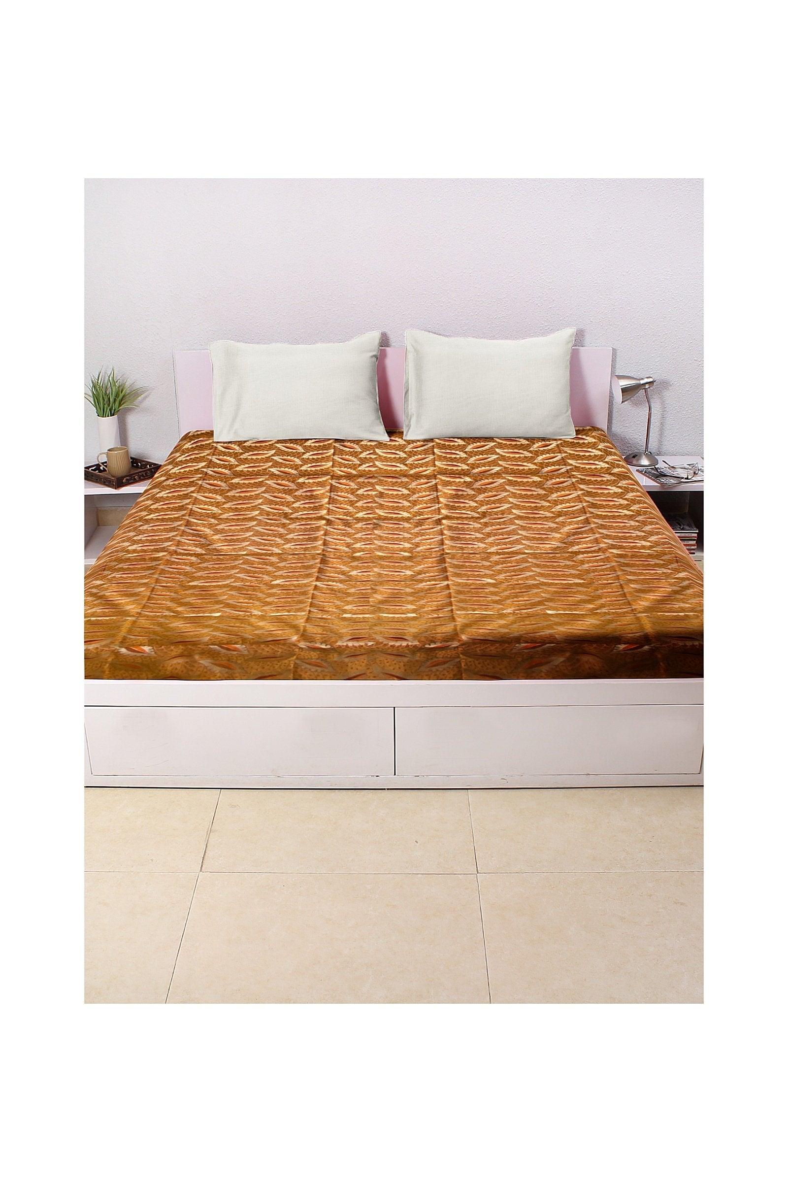 Pure Banarasi Katan silk bed spreads_CT5 by Shades Of Benares - banarasi - banarasi saree shop