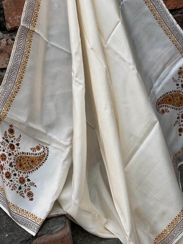 Pure Banarasi Katan Silk Dupatta Online (AL01) - Shades Of Benares