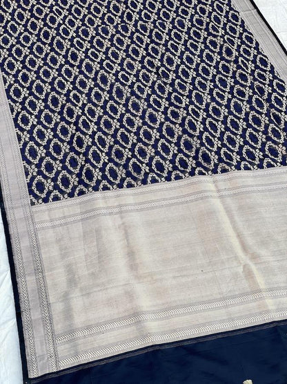 Pure Banarasi Katan Silk Handloom Khaddi Fancy Sarees (h00) by Shades Of Benares - banarasi - banarasi saree shop