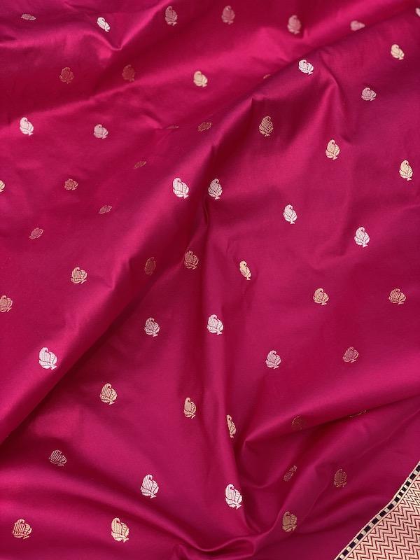 Pure Banarasi Katan Silk Handloom Khaddi Wedding Saree (g00) by Shades Of Benares - banarasi - banarasi saree shop