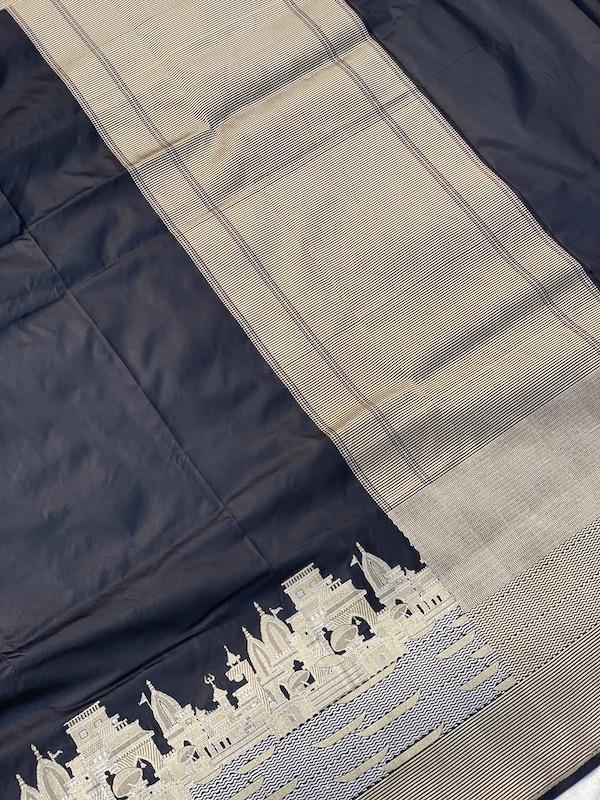 Pure Banarasi Katan silk handloom saree (a1) - Shades Of Benares