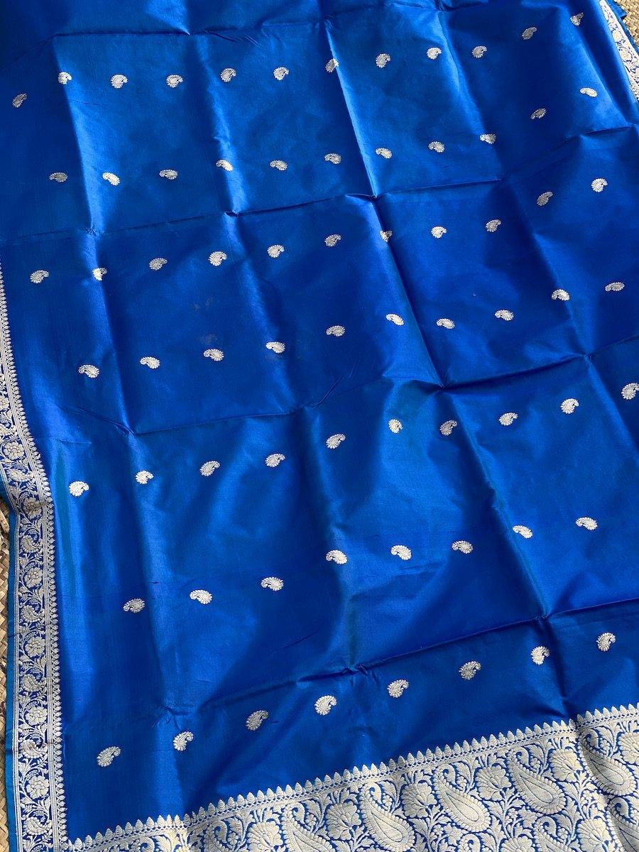 Pure Banarasi Katan Silk handloom Saree (BEE1) by Shades Of Benares - banarasi - banarasi saree shop