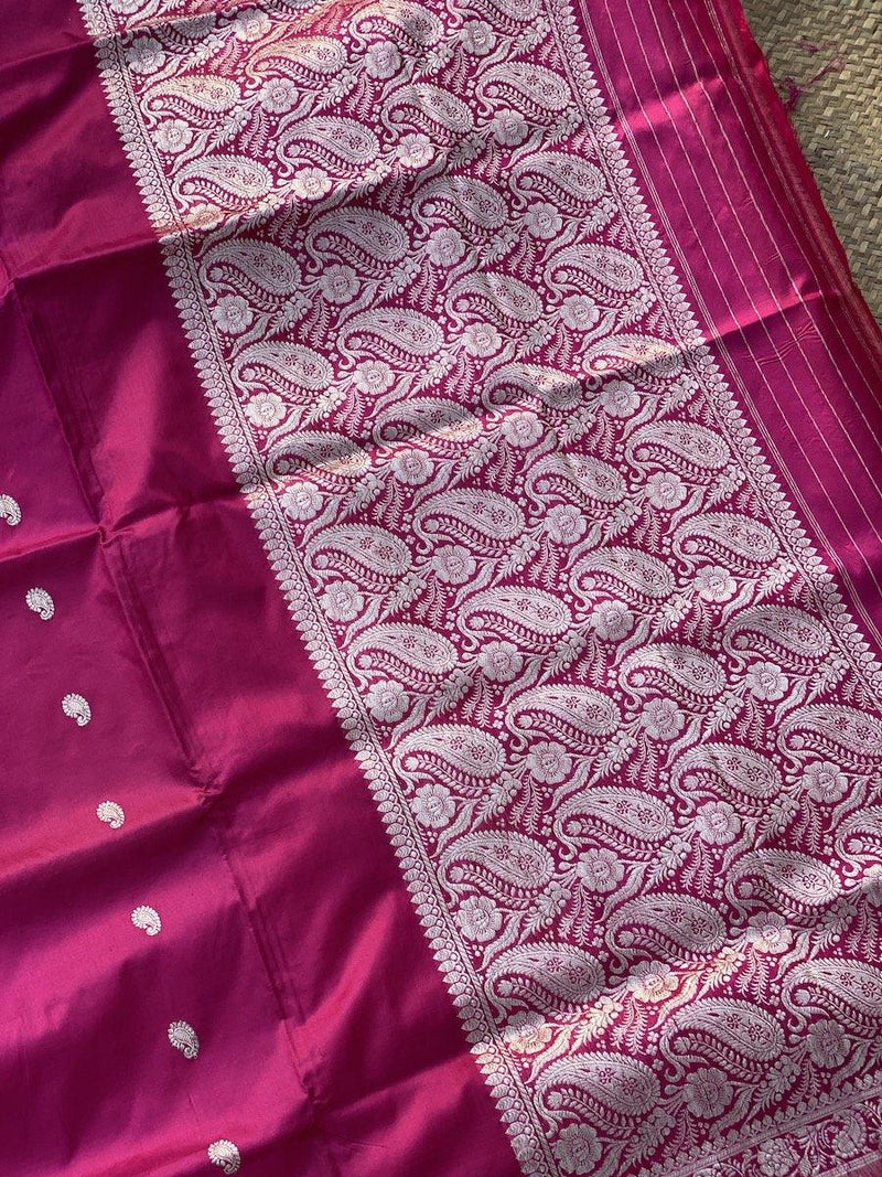 Pure Banarasi Katan Silk handloom Saree (BEE2) by Shades Of Benares - banarasi - banarasi saree shop