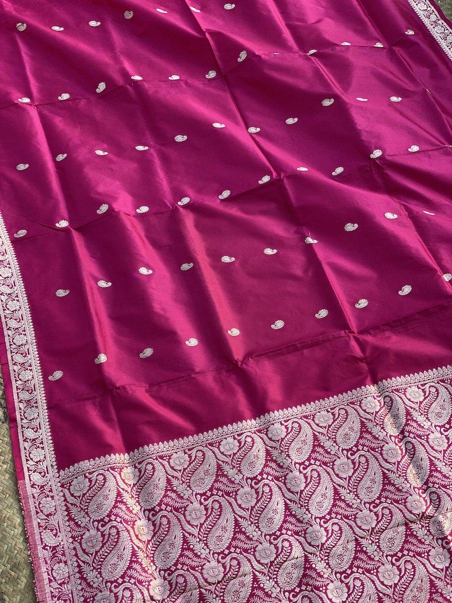 Pure Banarasi Katan Silk handloom Saree (BEE2) by Shades Of Benares - banarasi - banarasi saree shop