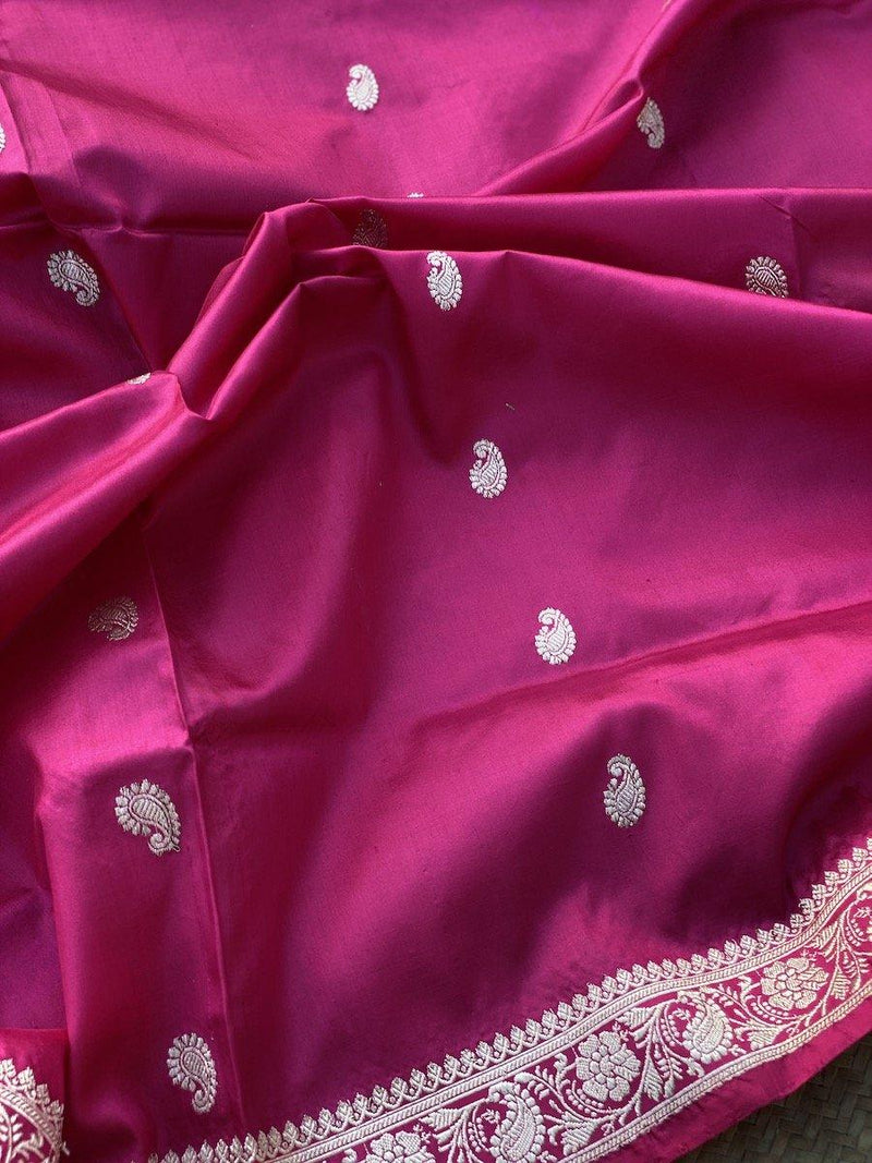 Pure Banarasi Katan Silk handloom Saree (BEE2) - Shades Of Benares