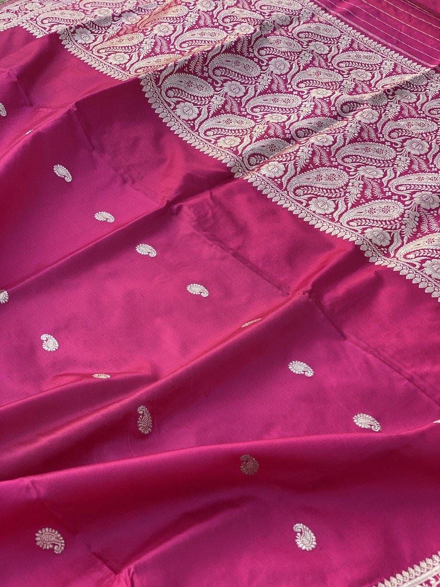 Pure Banarasi Katan Silk handloom Saree (BEE2) by Shades Of Benares - banarasi - banarasi saree shop