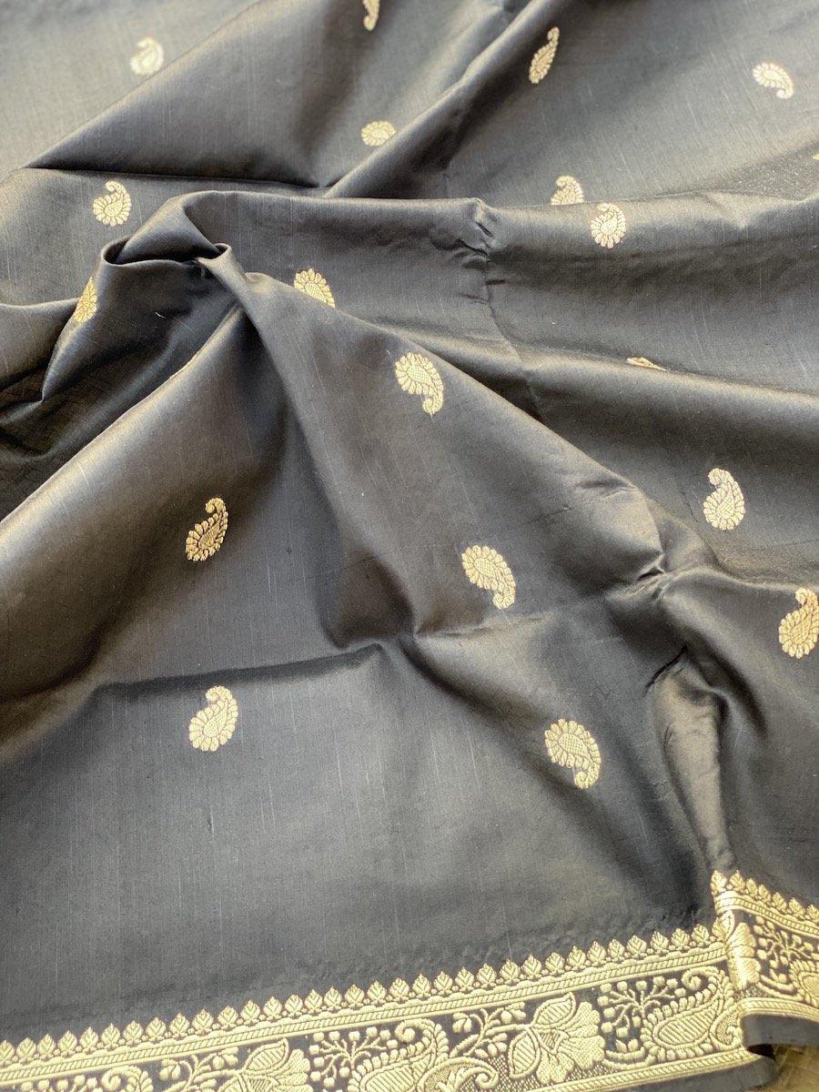 Pure Banarasi Katan Silk handloom Saree (BEE4) by Shades Of Benares - banarasi - banarasi saree shop