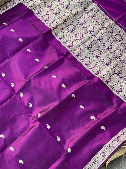 Pure Banarasi Katan Silk handloom Saree (BEE5) by Shades Of Benares - banarasi - banarasi saree shop