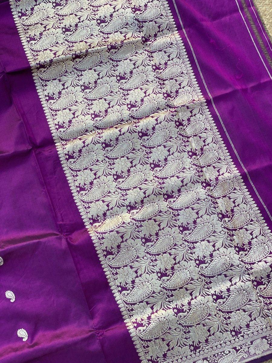 Pure Banarasi Katan Silk handloom Saree (BEE5) by Shades Of Benares - banarasi - banarasi saree shop