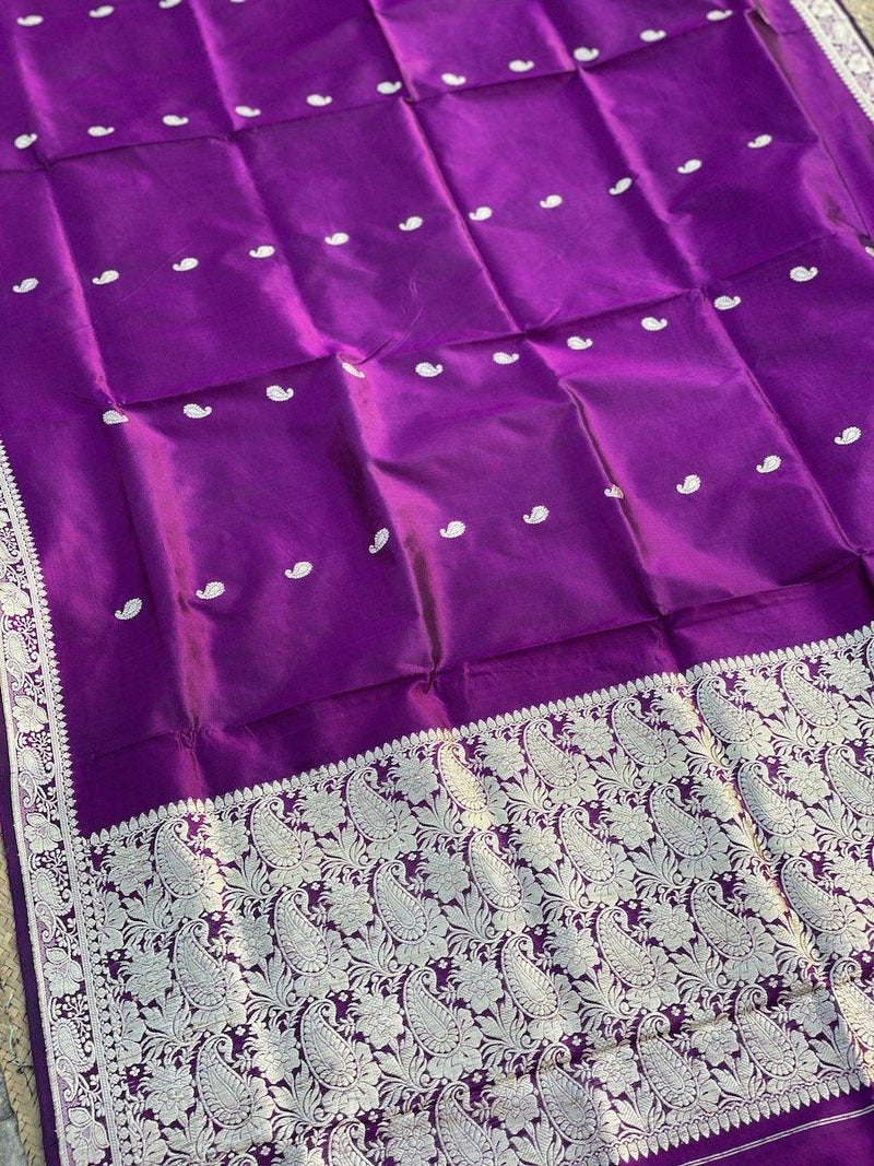 Pure Banarasi Katan Silk handloom Saree (BEE5) - Shades Of Benares
