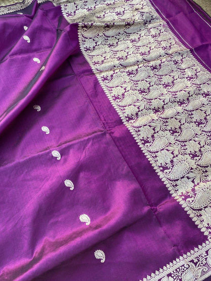 Pure Banarasi Katan Silk handloom Saree (BEE5) by Shades Of Benares - banarasi - banarasi saree shop